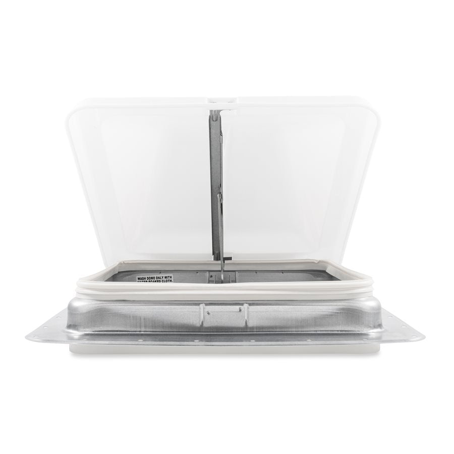 Camco Roof Vent, For 14 in x 14 in, White, Aluminum Base With Plastic Cover - 40480