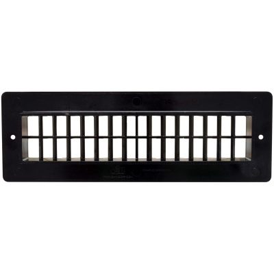 Valterra Heating/Cooling Register, 2-1/4 in Width x 10 in Length, 2-Hole, Black - A10-3366VP
