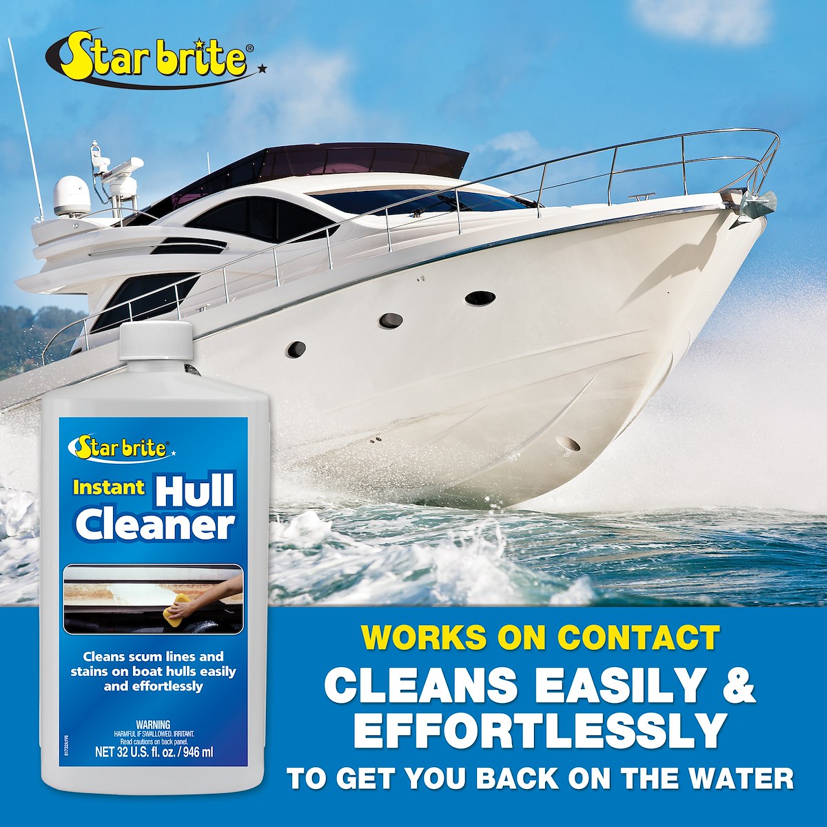 Star Brite Hull Cleaner, 32 oz Bottle - 081732PW