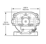 Remco Fresh Water Pump, PowerRV 3200 Series, 3.2 gal Per Minute, 45 PSI - 90-3214-1C4-82LSB