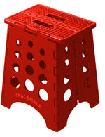 Space Made Step Stool, 13 in Length x 15 in Width x 15 in Height, 385 lb Weight Capacity, Red - SS-15R