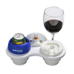 SeaSucker Cup Holder, Holds 2 Cups, White, 4-1/2 in SeaSucker Vacuum Mount - MC5301W