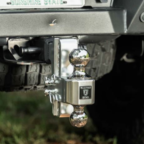 Bulletproof Hitches Trailer Hitch Ball Mount, For 2 in Receiver, 14000 lb Gross Trailer Weight/2000 lb Tongue Weight, 8-1/8 in Shank - AL204