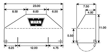 Warn Winch Cover 13917 product image 3