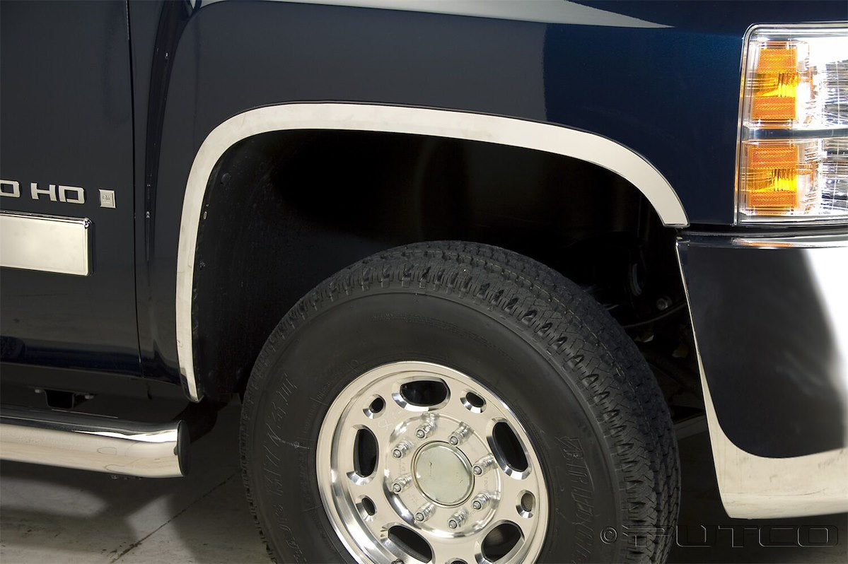 Putco Fender Trim, Stainless Steel, 1.5 in Width, With Trim For 4 Fenders - 97296