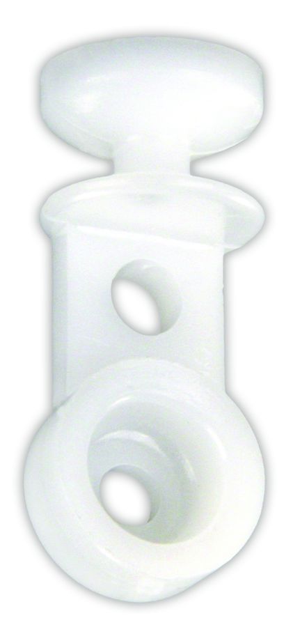 JR Products Window Curtain Glider, White, Set of 14 - 81075