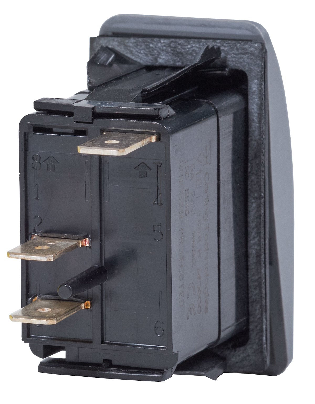 Blue Sea Multi Purpose Switch, 20 amp At 12 V/15 amp At 24 V, Red LED, Black - 7929-BSS