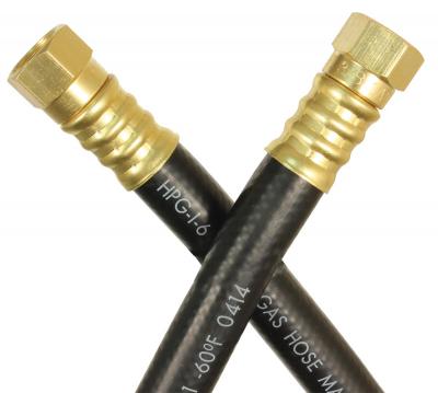JR Products Propane Hose, 3/8 in Inside Diameter Rubber Supply Hose, 3/8 in Female Swivel SAE End x 3/8 in Female Swivel SAE End - 07-31365