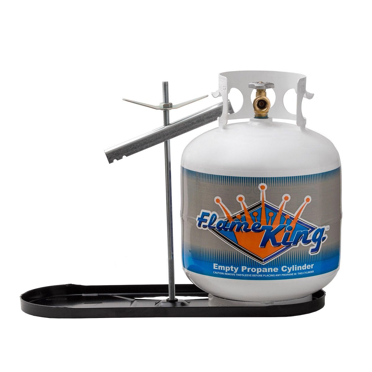 Flame King Propane Tank Rack, Holds Two 20 lb Gas Bottle, Steel - KT20MNT