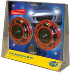 HELLA Horn, One 500 Hertz High-Tone/One 300 Hertz Low-Tone Horn, 118 Decibels, 12 V/5.5 amp - 003399801