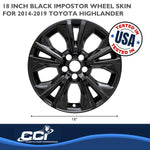 Coast2Coast Wheel Skins & Styled Wheel Covers IWCIMP410BLK product image 2