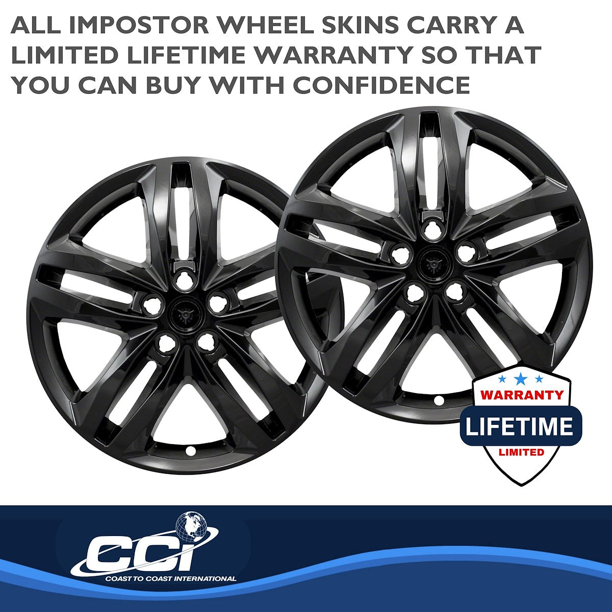 Coast2Coast Wheel Skins & Styled Wheel Covers IWCIMP415BLK product image 3