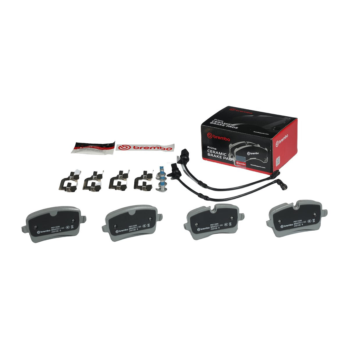Brembo Brake Pad, FMSI Number D1547-8755, Ceramic, Set Of 4 - P85150N