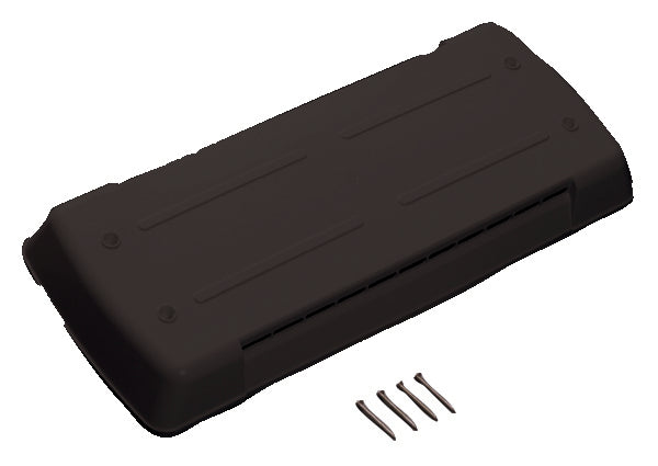 Ventmate Refrigerator Vent Cover, 25-1/2 in Length x 10 in Width, Black - 62712
