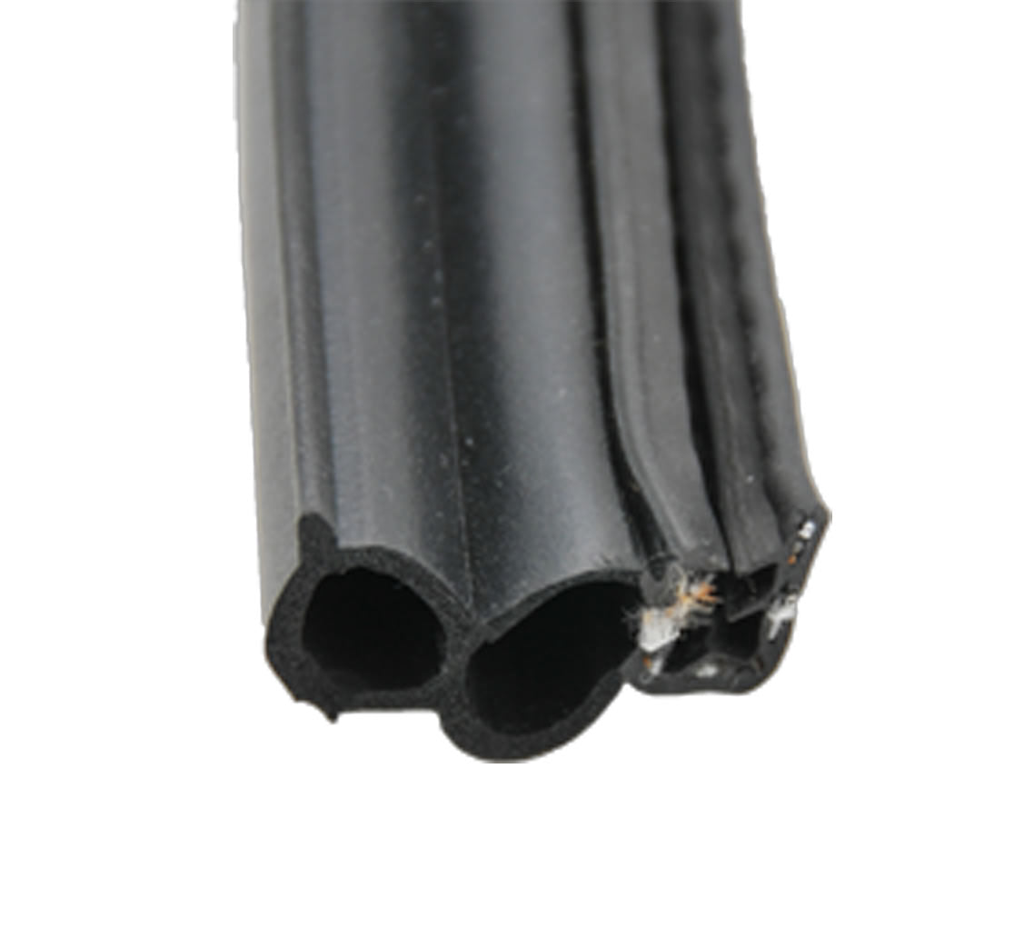AP Products Multi Purpose Weather Stripping, 28 ft Length x 1-1/2 in Width x 3/4 in Thickness, Black - 018-181-BB