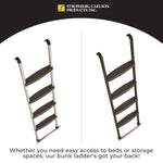 Stromberg Carlson Bunk Ladder, 66 in Height, Aluminum, 250 lb Load Capacity - LA-2021466