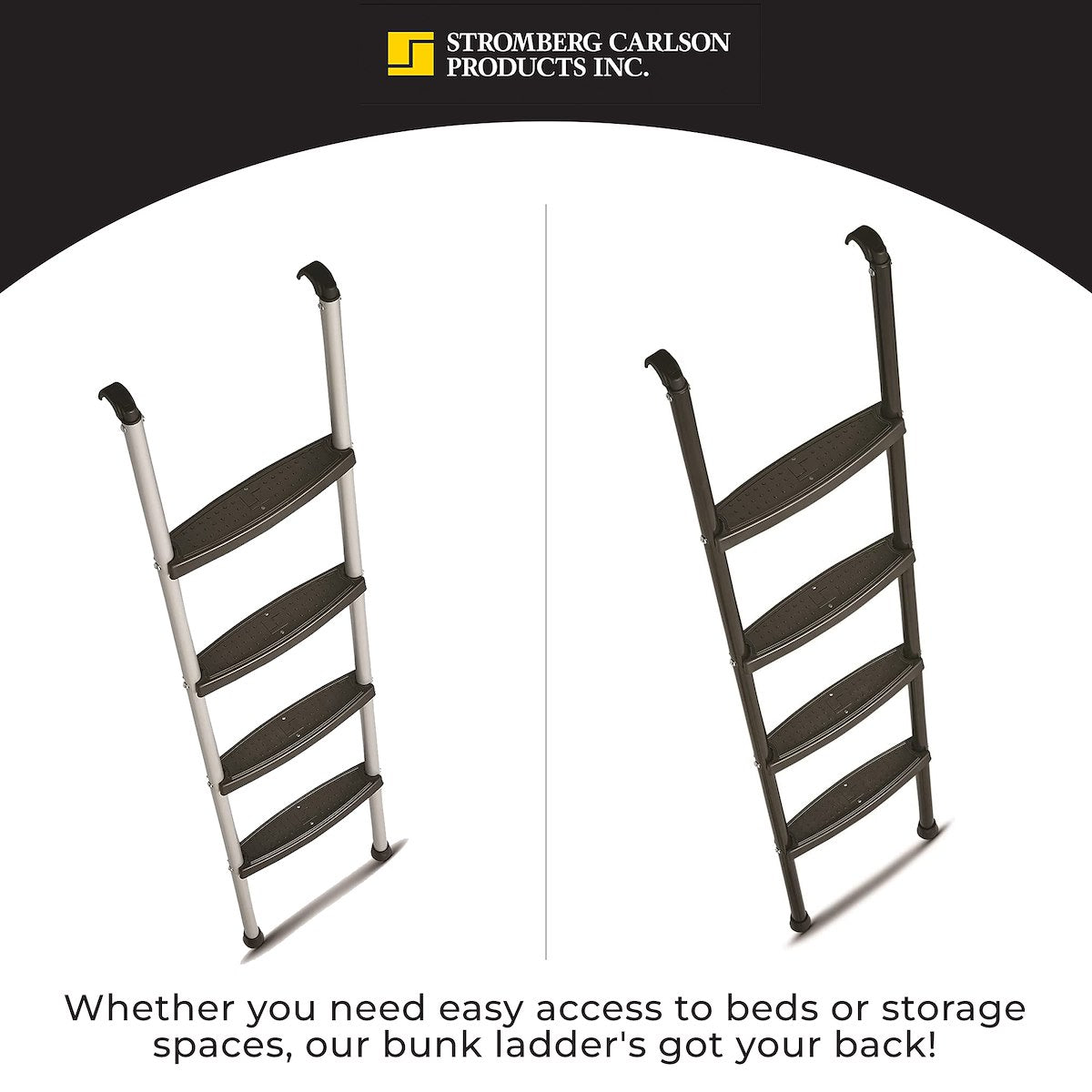Stromberg Carlson Bunk Ladder, 66 in Height, Aluminum, 250 lb Load Capacity - LA-2021466