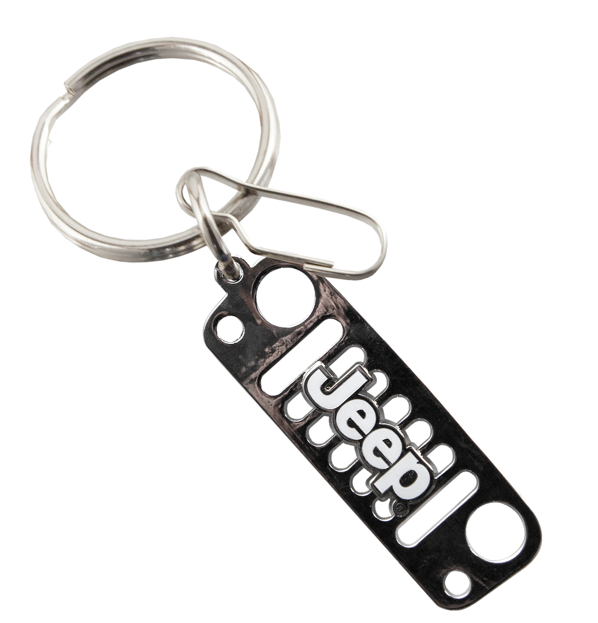 Plasticolor Key Chain, Black/Silver - 004477R01