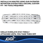 Coast2Coast Grille Insert, 5 Piece, Chrome Plated - GI189
