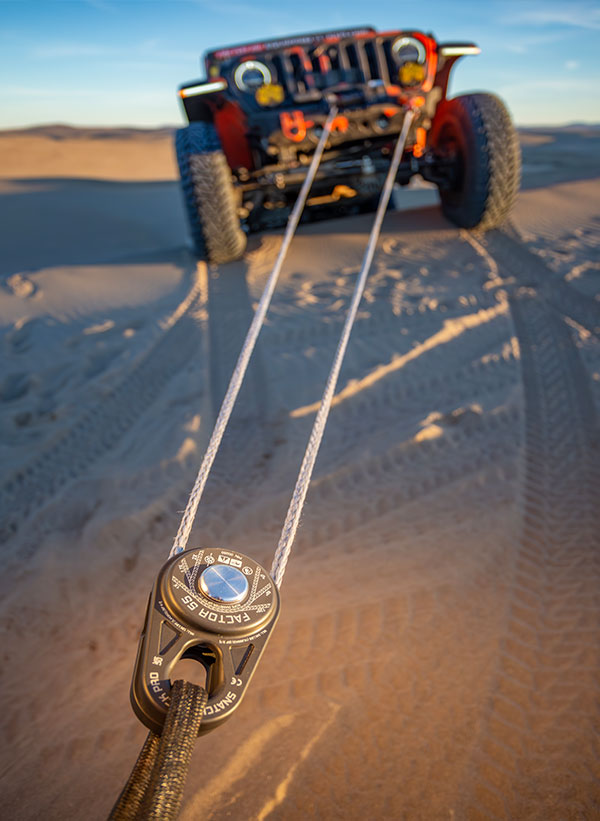 Factor 55 Winch Snatch Block, Aluminum, 51000 lb Minimum Breaking Strength - 00280-06