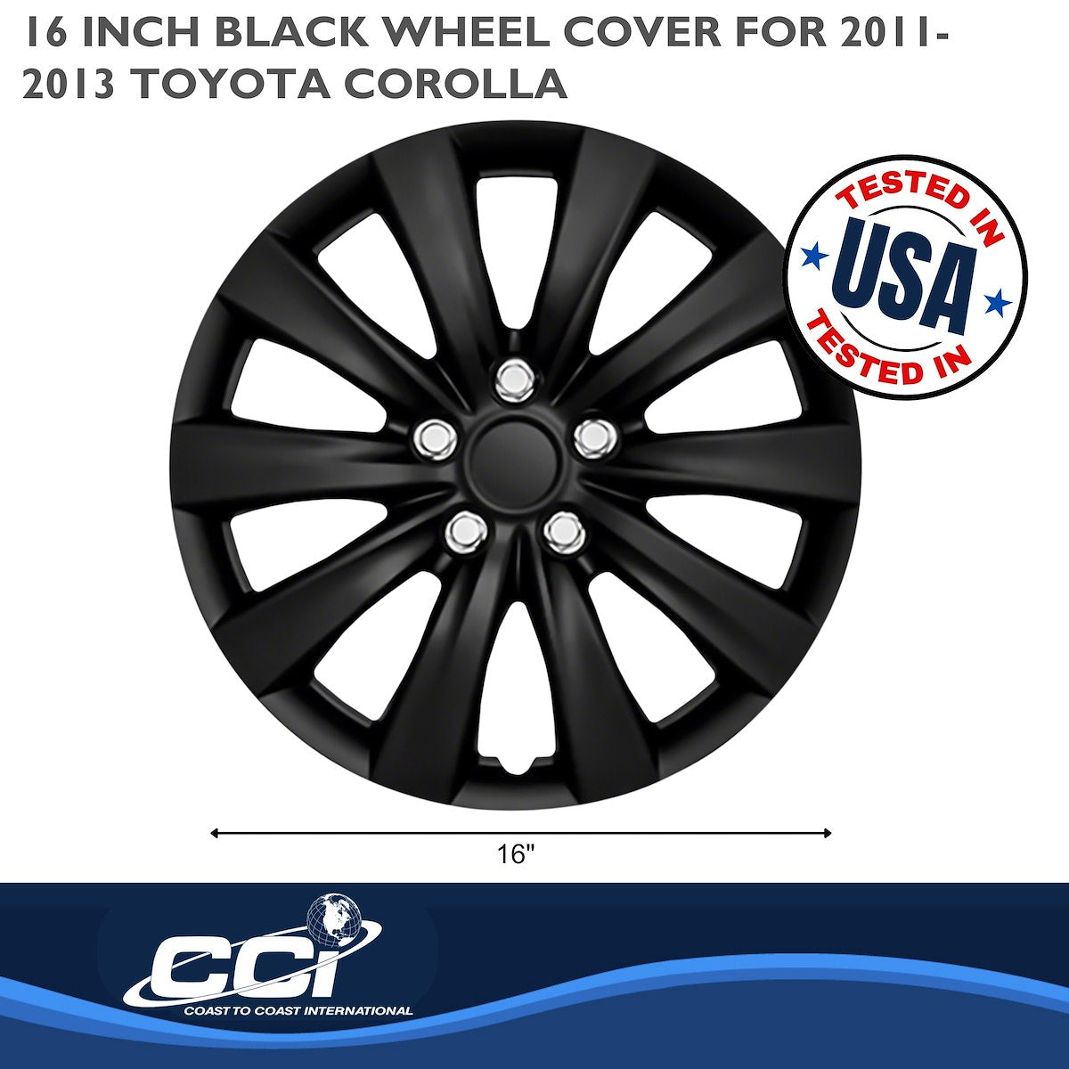 Coast2Coast Universal Wheel Covers IWC103816BLK product image 2