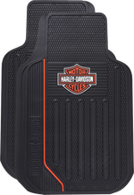 Plasticolor Floor Mat, Elite Series, Black/White, 2 Piece - 001653R01