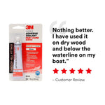 3M Adhesive Sealant, 3M 5200 Fast Cure, 1 oz Tube, White - 06535