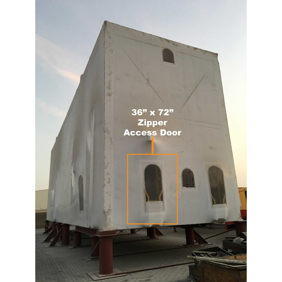 Dr Shrink Boat Shrink Wrap Access Door, 72 in Length x 36 in Width x 10 Mil Thickness - DS-72
