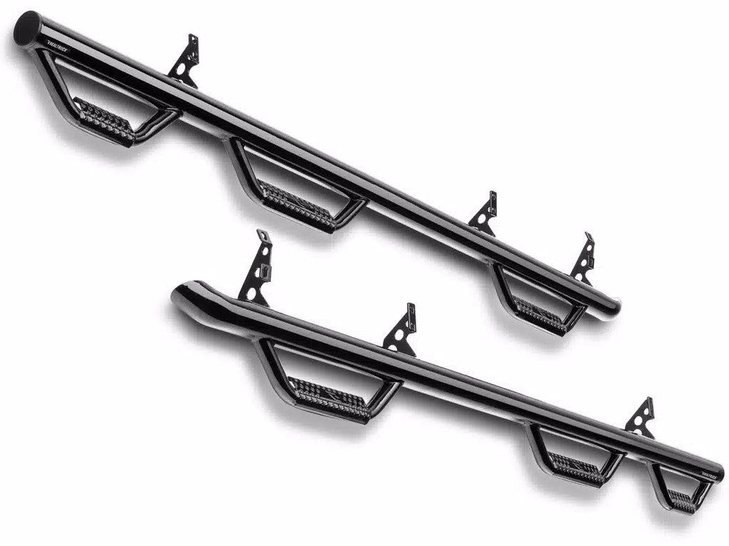 N-Fab Nerf Bar, W2W Series, 2 in Round Bent, Black Textured Powder Coated Steel - T1164RL