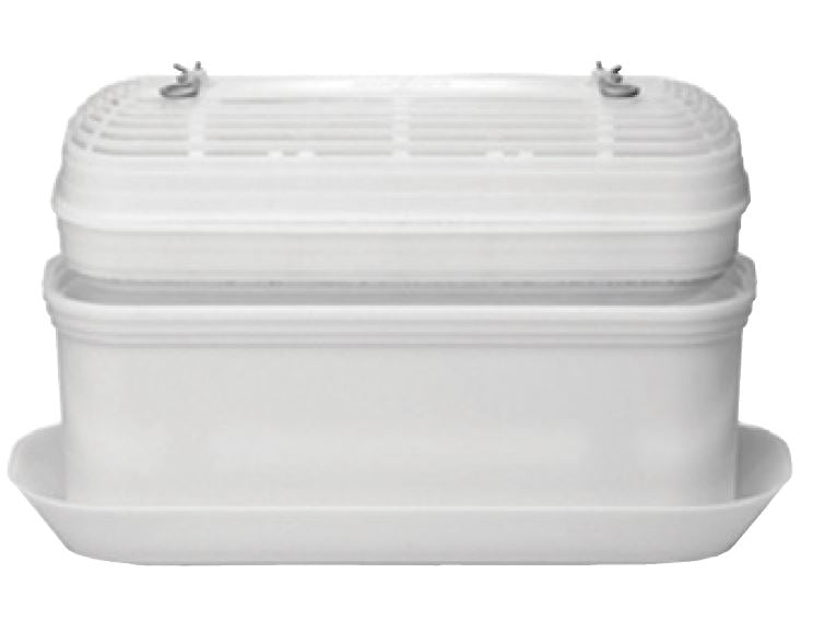 Rainier Dehumidifier, 10.4 in Width x 4 in Depth x 6-1/2 in Height, With 13 oz Re-Fill Crystal Package And Tray - DZA-DU
