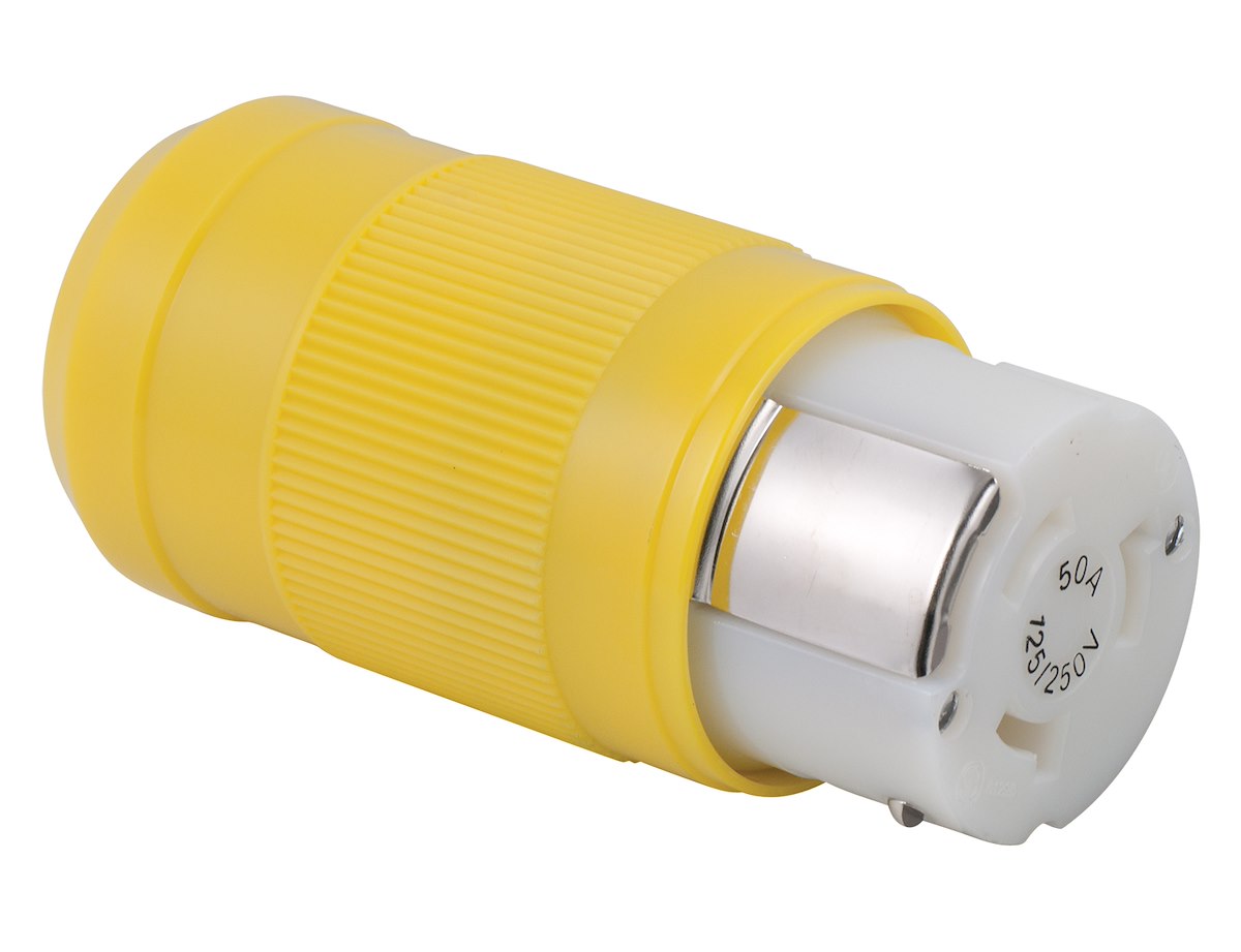 Marinco Power Cord Plug End, 50 amp, 3 Pole, 4 Wire - 6364CRV