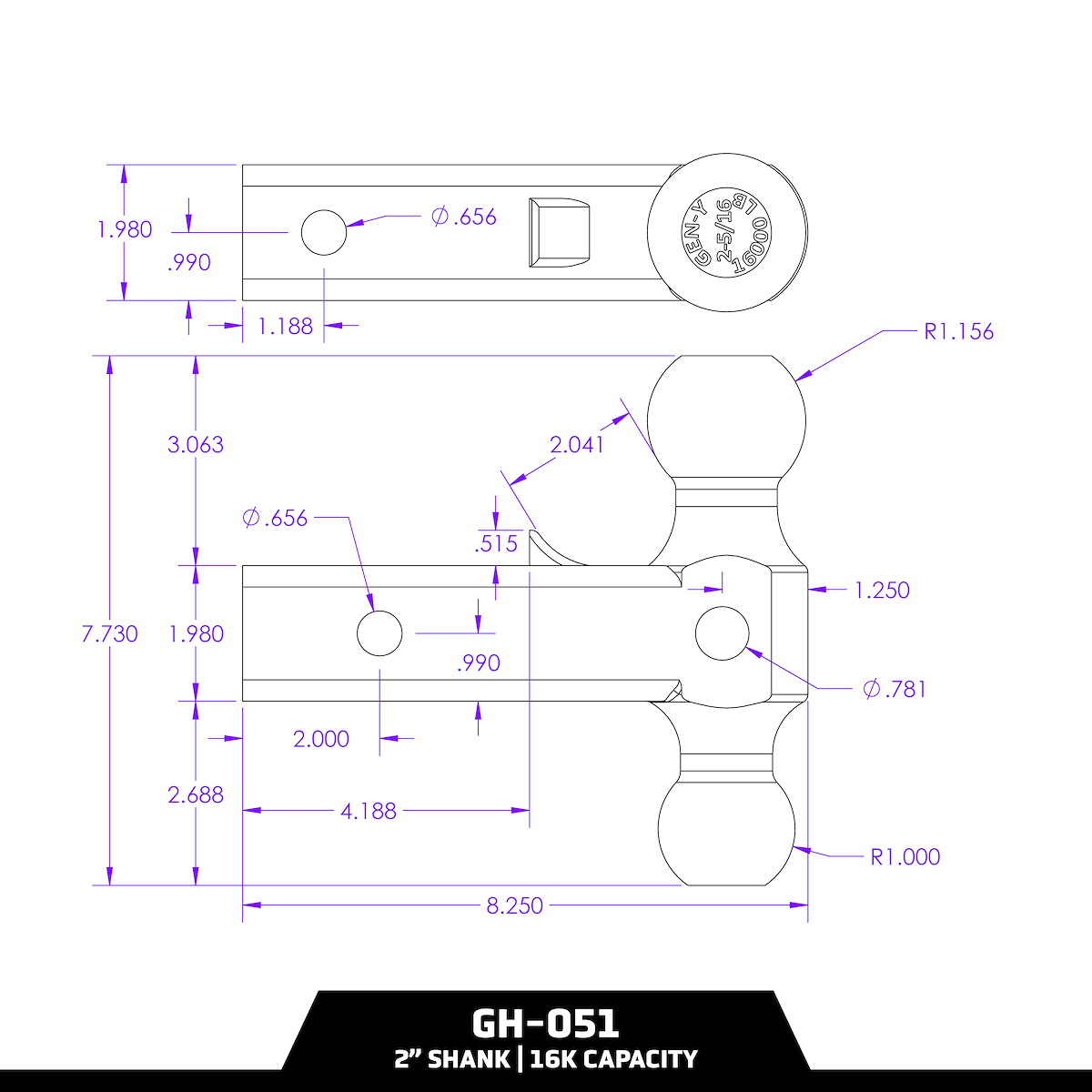GEN-Y Hitch Adjustable Ball Mounts GH-051 product image 3