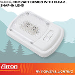 Arcon Interior Light - LED, 7-1/4 in Length x 4.95 in Width, Bright White SMD LED, 12 V - 20669N
