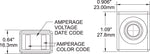 Blue Sea Fuse, 75 amp, 58 V DC - 5180-BSS