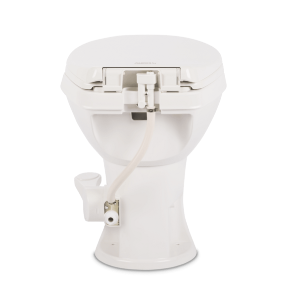 Dometic Toilet, 400 Series, Round Seat With 18 in Seat Height, White - 9610008275