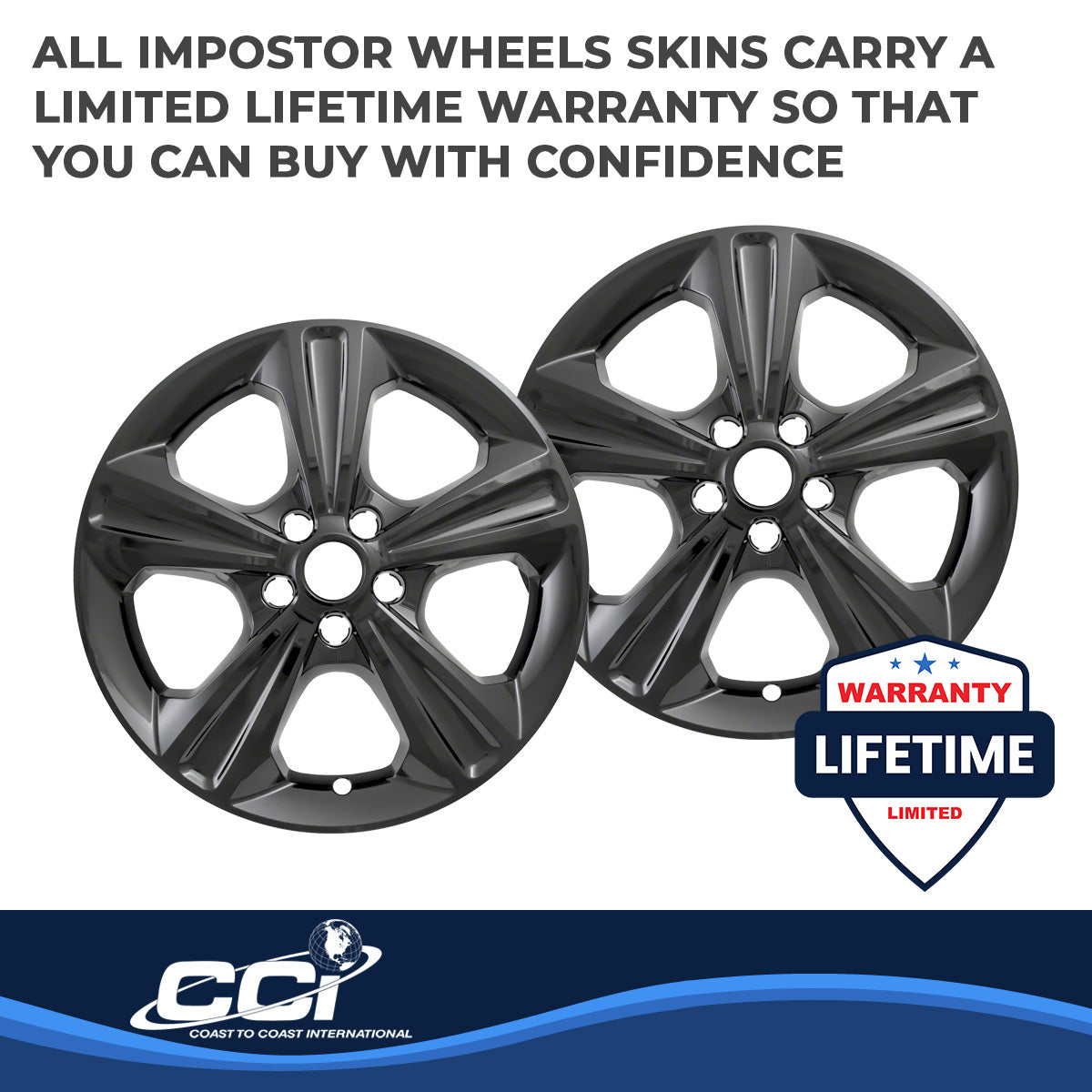 Coast2Coast Wheel Skins & Styled Wheel Covers IWCIMP371BLK product image 3