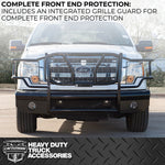 Cattleman HD Bumper, Glossy Powder Coated Black Steel - 2370PS