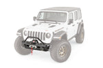 Warn Bumper, Elite Series, Powder Coated Black Steel, Fits Mid-Frame Winches Up To 12000 lb - 101330