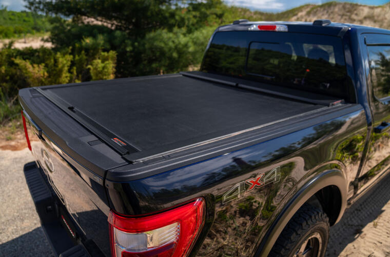 Roll-N-Lock Tonneau Cover, M-Series, Black, Vinyl Over Aluminum - LG263M