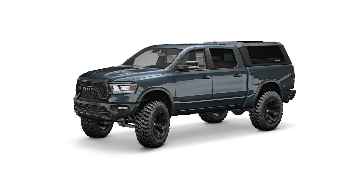 SmartCap Truck Cap, Holds Up To 330 lb When Moving And 770 lb When Parked, Matte Black, Stainless Steel - EV1005-MB