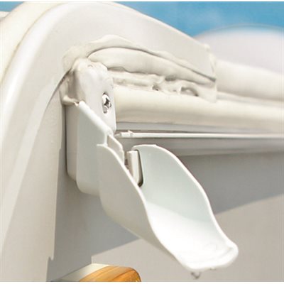 Camco Drip Rail Gutter Spout, White, Set of 4 - 42123