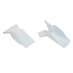 Camco Drip Rail Gutter Spout, White, Set of 4 - 42123