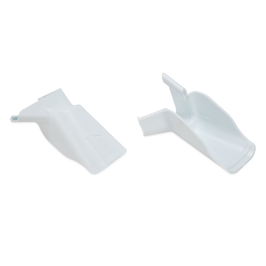Camco Drip Rail Gutter Spout, White, Set of 4 - 42123
