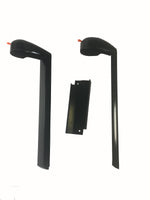 Carefree RV Awning Mounting Kit, Black, With Right Endcap/Left Endcap/2 Short Brackets - KGJVS15