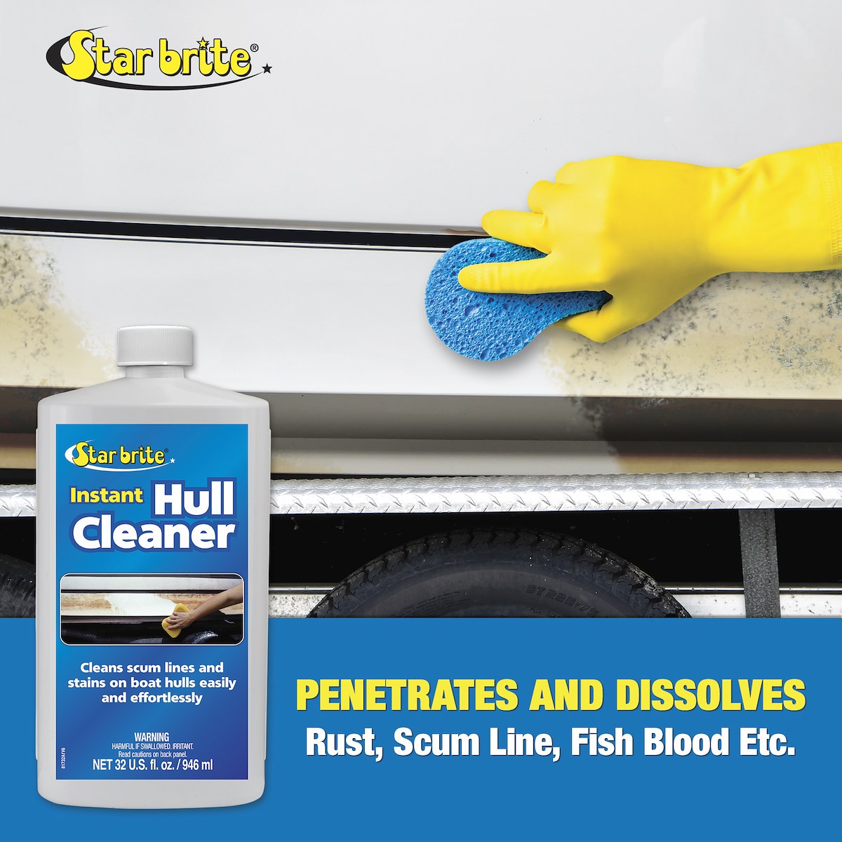 Star Brite Hull Cleaner, 32 oz Bottle - 081732PW