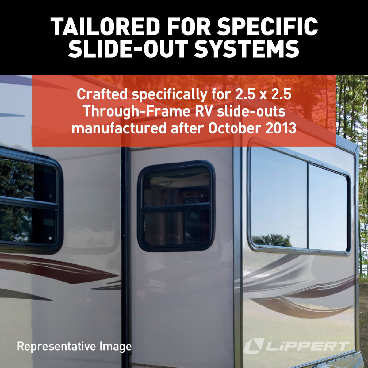 Lippert Slide Out Gear, 15 Teeth, Fits 2-1/2 in X 2-1/2 in Tubing - 324869