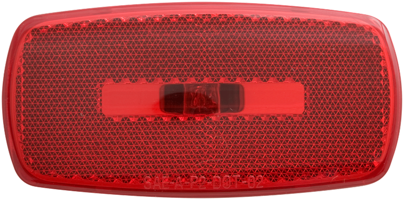Optronics Clearance Light, MC32 SERIES, Incandescent, 4 in Length x 2 in Width x 1-1/8 in Depth - MC32RBP