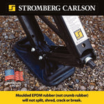 Stromberg Carlson Leveling Jack Foot Pad, Black, 11 in Length x 6-1/2 in Width, Set Of 2 - JBP-SJSC.2