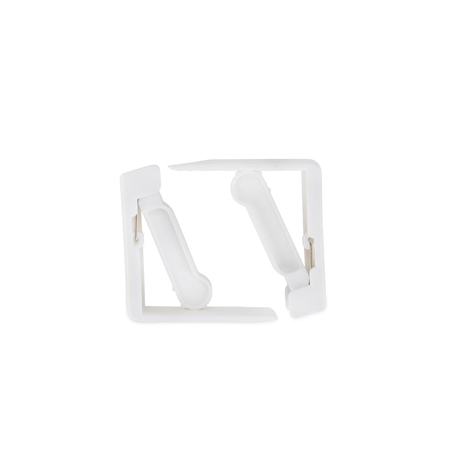 Camco Tablecloth Clamp, For Tables Up To 1-1/2 in Thick, White, Package of 4, Set of 4 - 51077