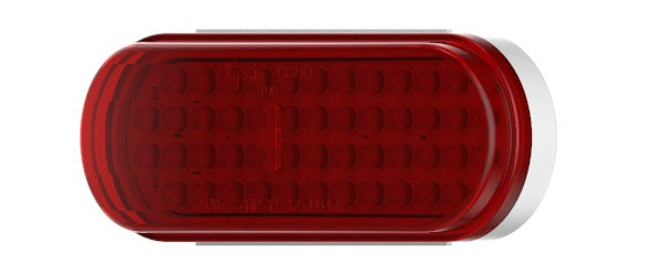 Grote Industries Tail Light Assembly, LED, Red Lens, White Housing - G6002-5